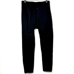 Sleek Black Sheer Mesh Leggings Size L